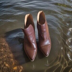 Indigo Rd Ankle Boots Women's Brown Slip On  Pointed Toe Western Boots